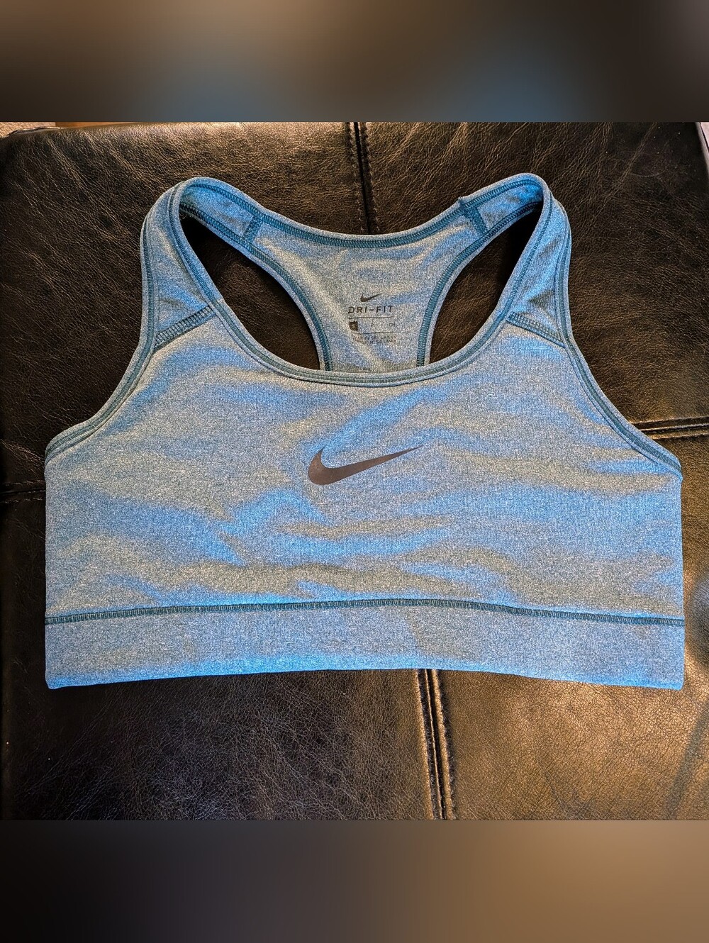 Nike Dri-fit Heathered Tral Racerback Sports Bra S